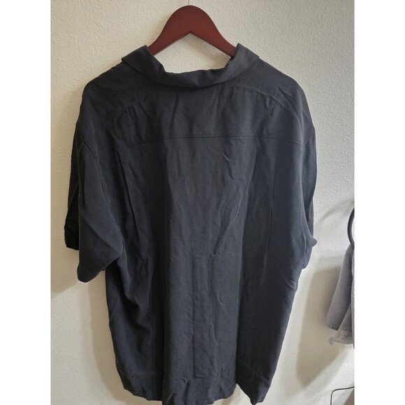 Tommy Bahma San Clemente Camp Shirt 100% Silk Textured Black Size XL NWT! - Picture 9 of 9